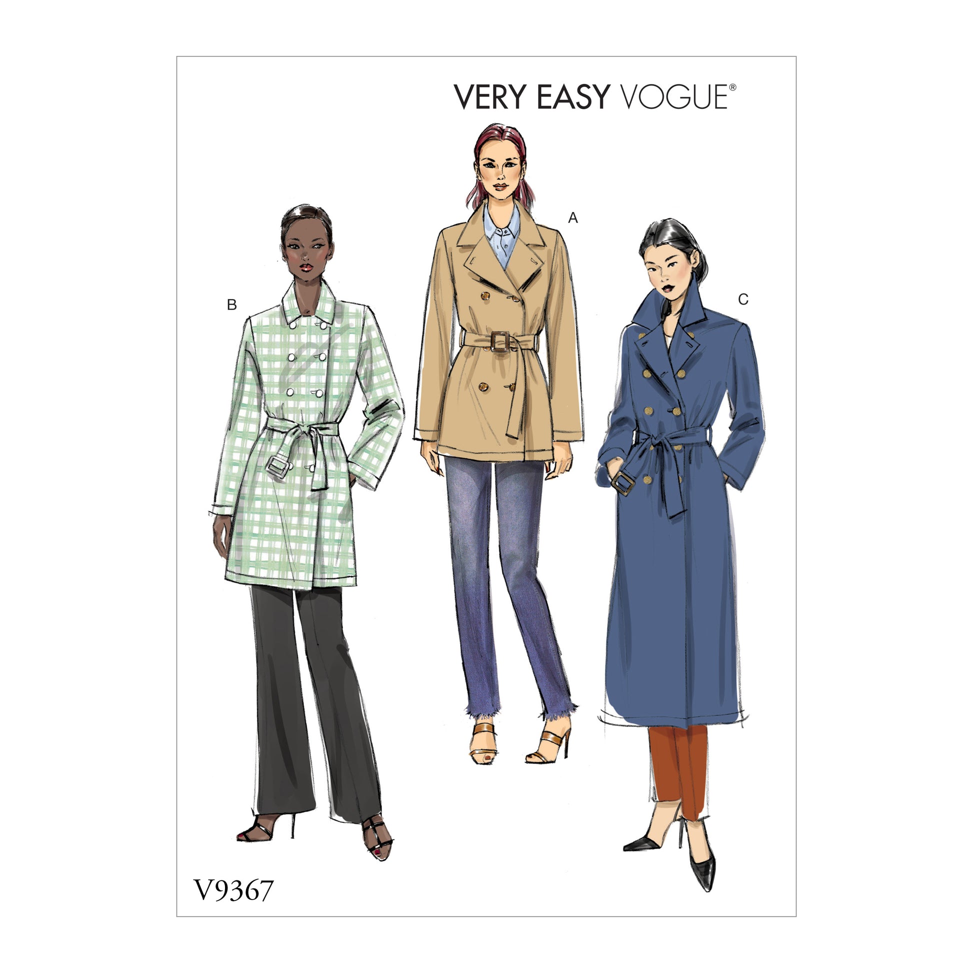 Kaava Vogue Patterns 9367 - Jakku Takki - Nainen | Kuva 3