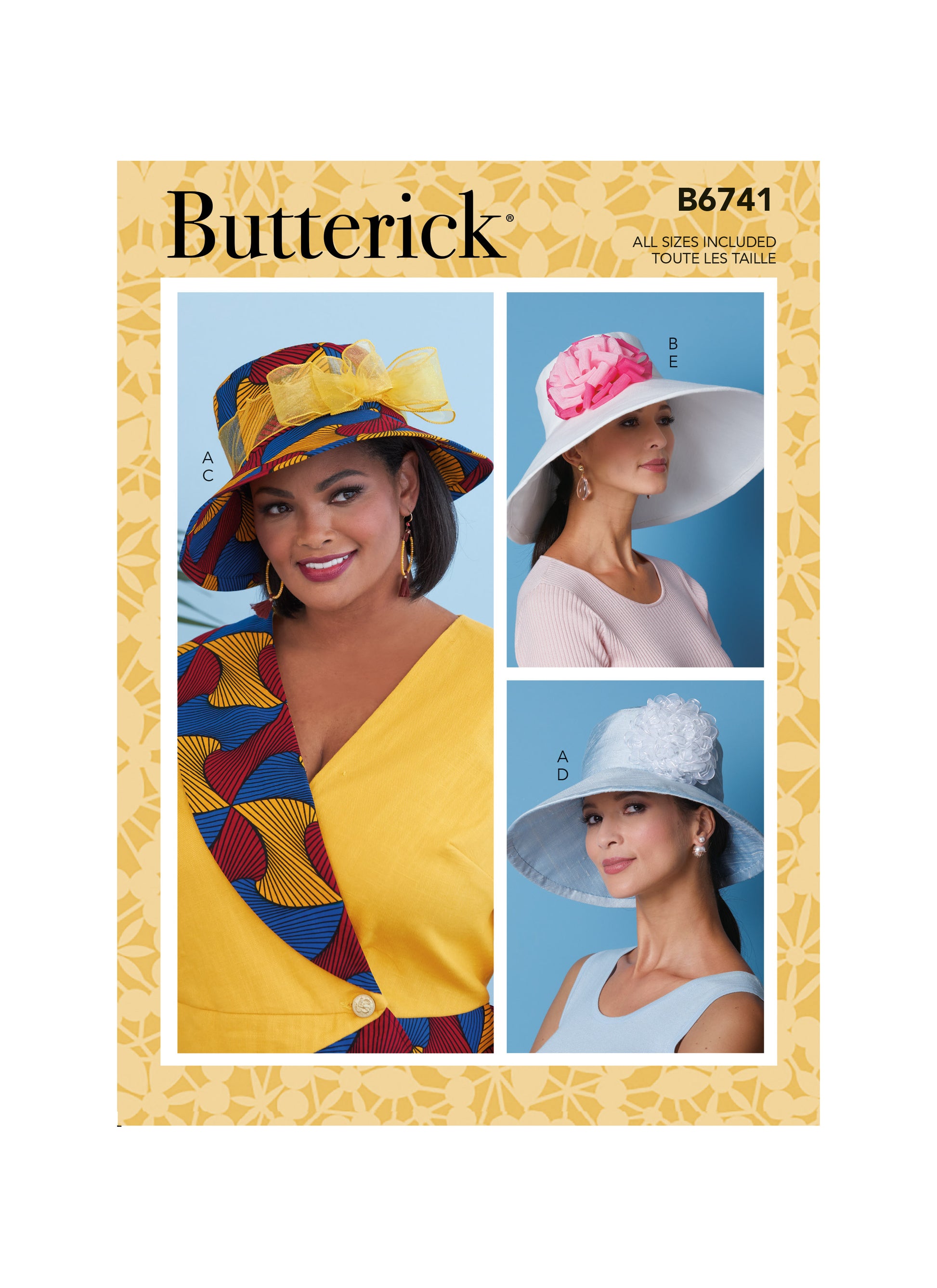 Kaava Butterick 6741 - Nainen - Hattu | Kuva 3