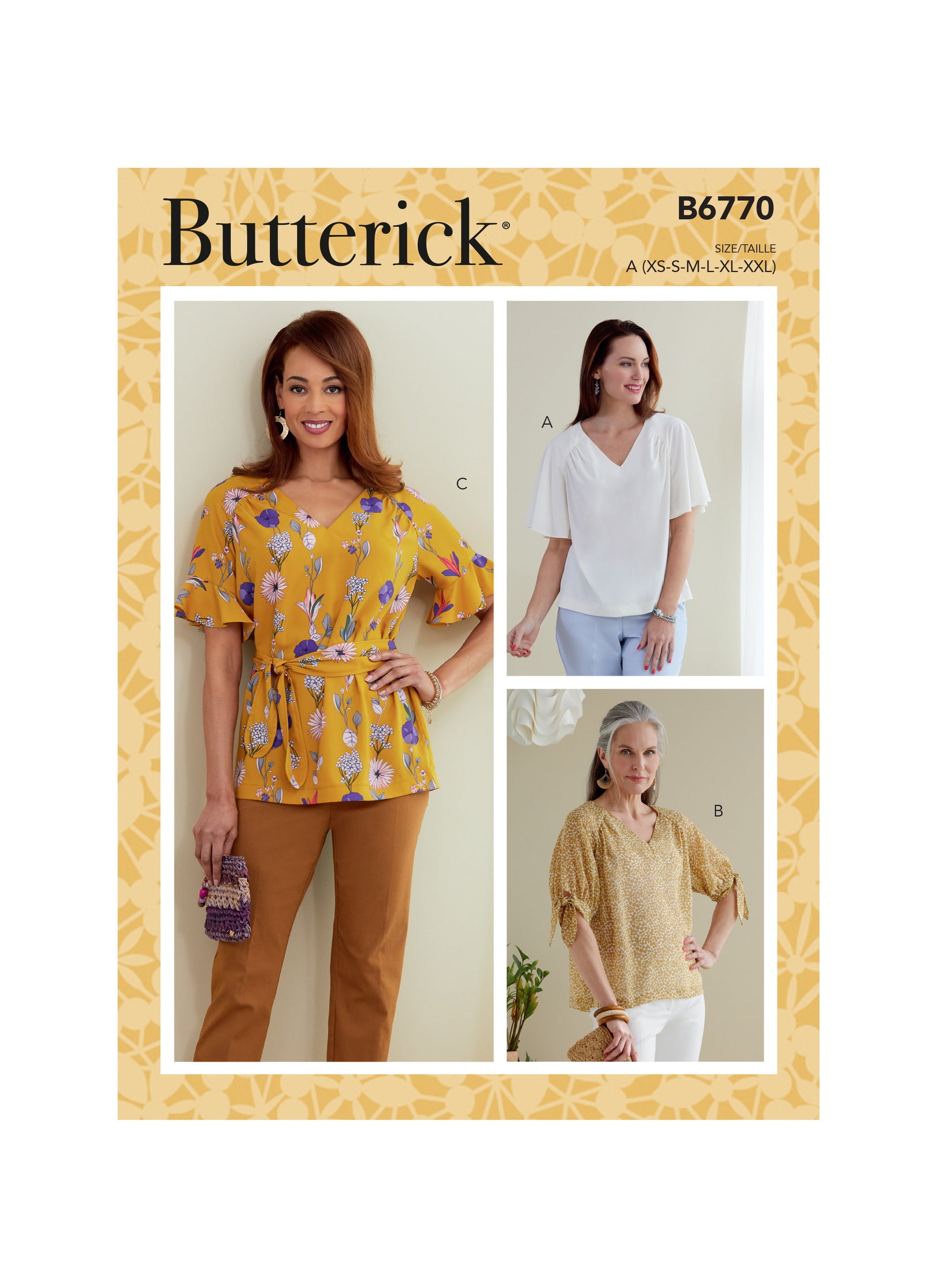 Kaava Butterick 6770 - Yläosa - Nainen | Kuva 3