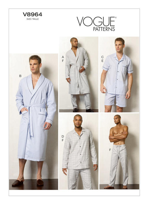 Kaava Vogue Patterns 8964 - Pyjamat - Mies | Kuva 29