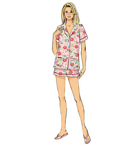 Kaava Butterick 6296 - Pyjamat - Nainen | Kuva 1