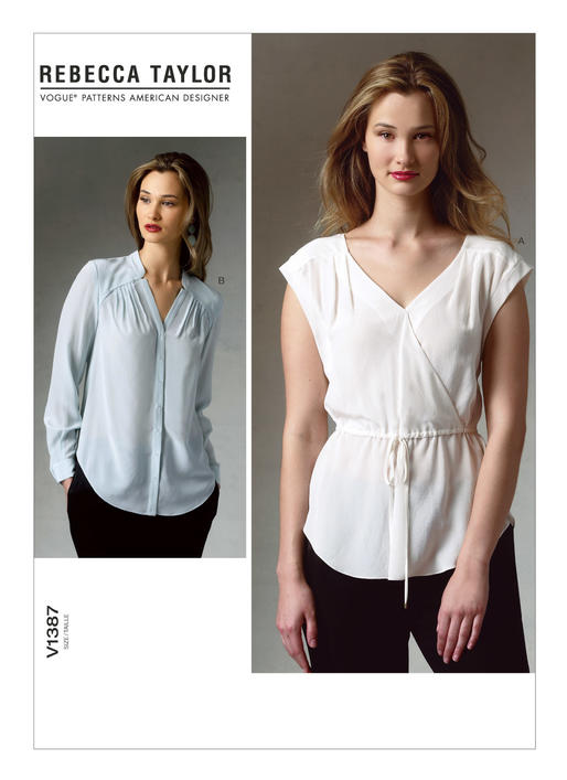 Kaava Vogue Patterns 1387 - Yläosa - Nainen | Design: Rebecca Taylor | Kuva 13