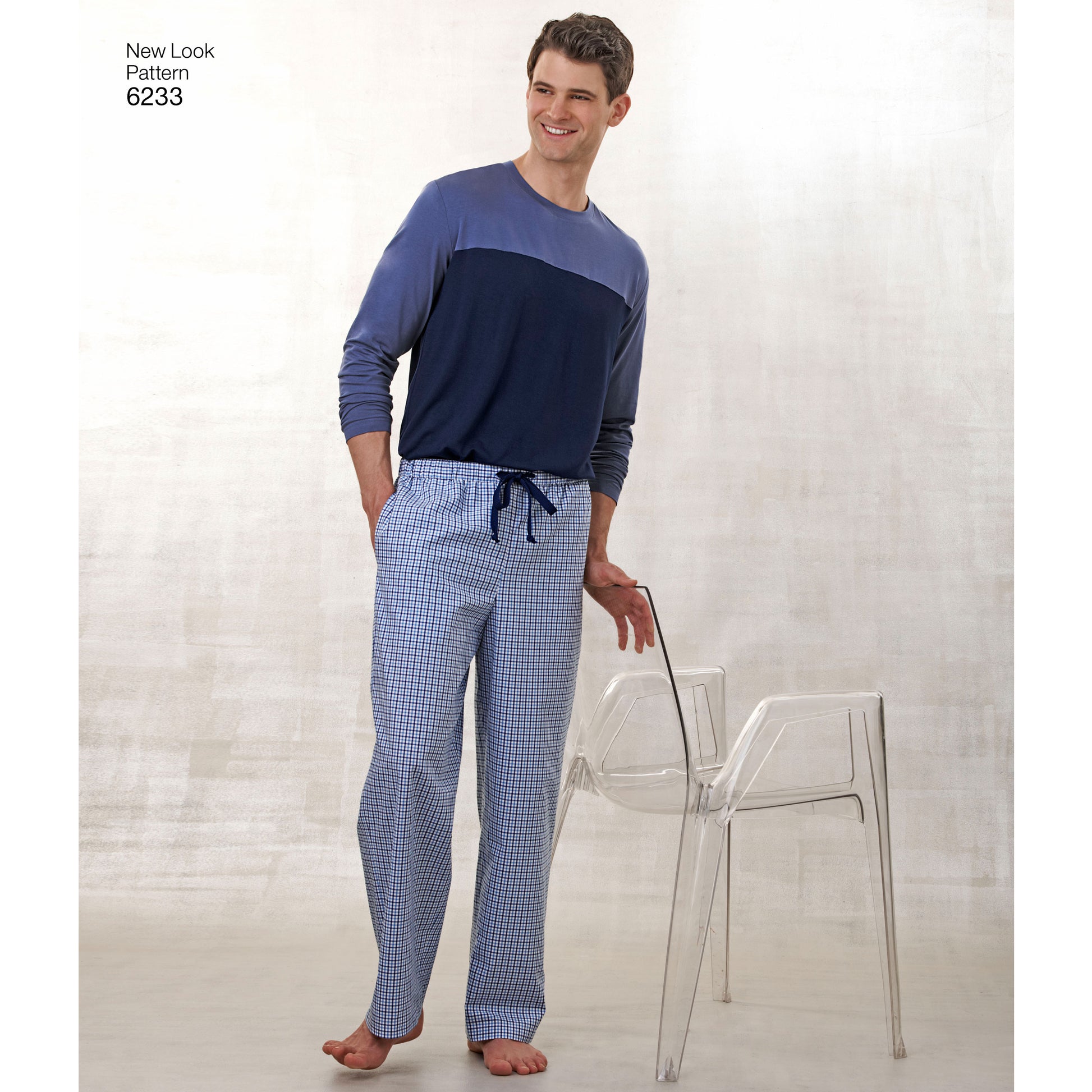 Kaava New Look 6233 - Yläosa Housut Pyjamat - Nainen Mies | Kuva 3