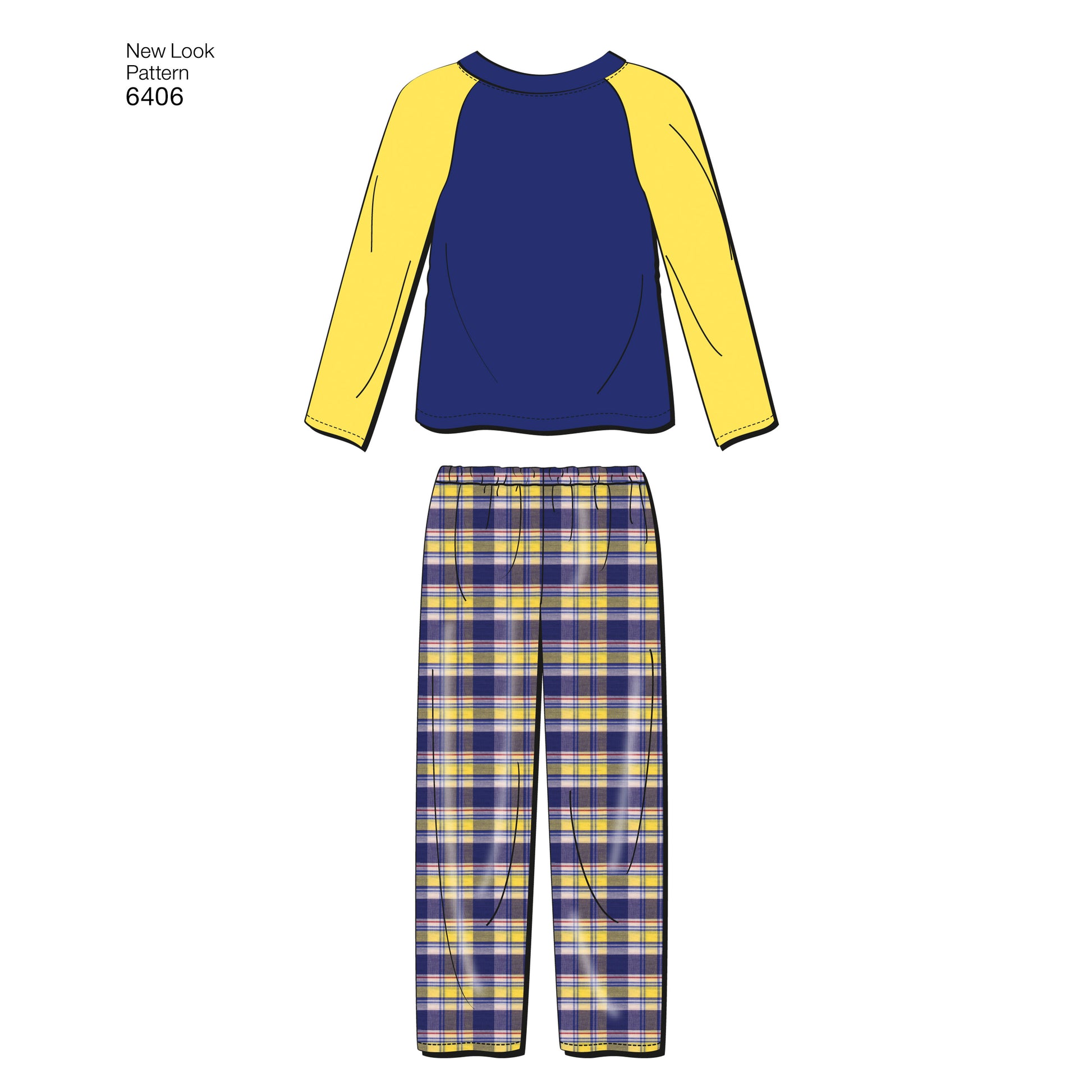 Kaava New Look 6406 - Yläosa Housut Sortsit Pyjamat - Tyttö Poika | Kuva 1