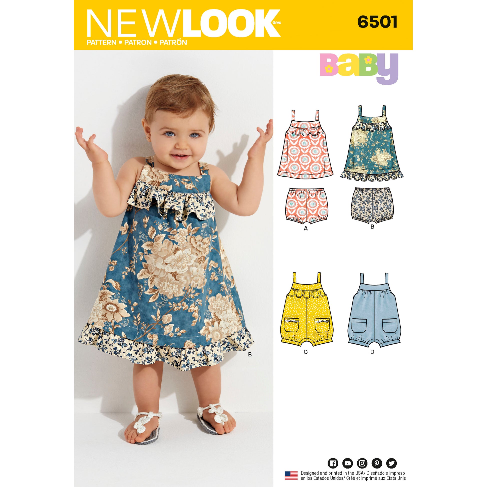 Kaava New Look 6501 - Mekko - Vauva | Kuva 1