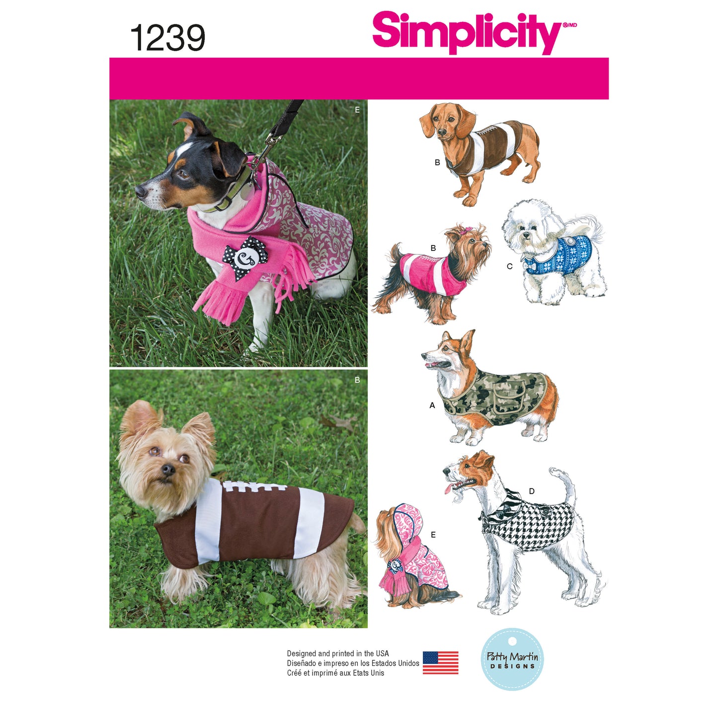 Kaava Simplicity 1239 - Takki - Koiran vaatteet | Kuva 9