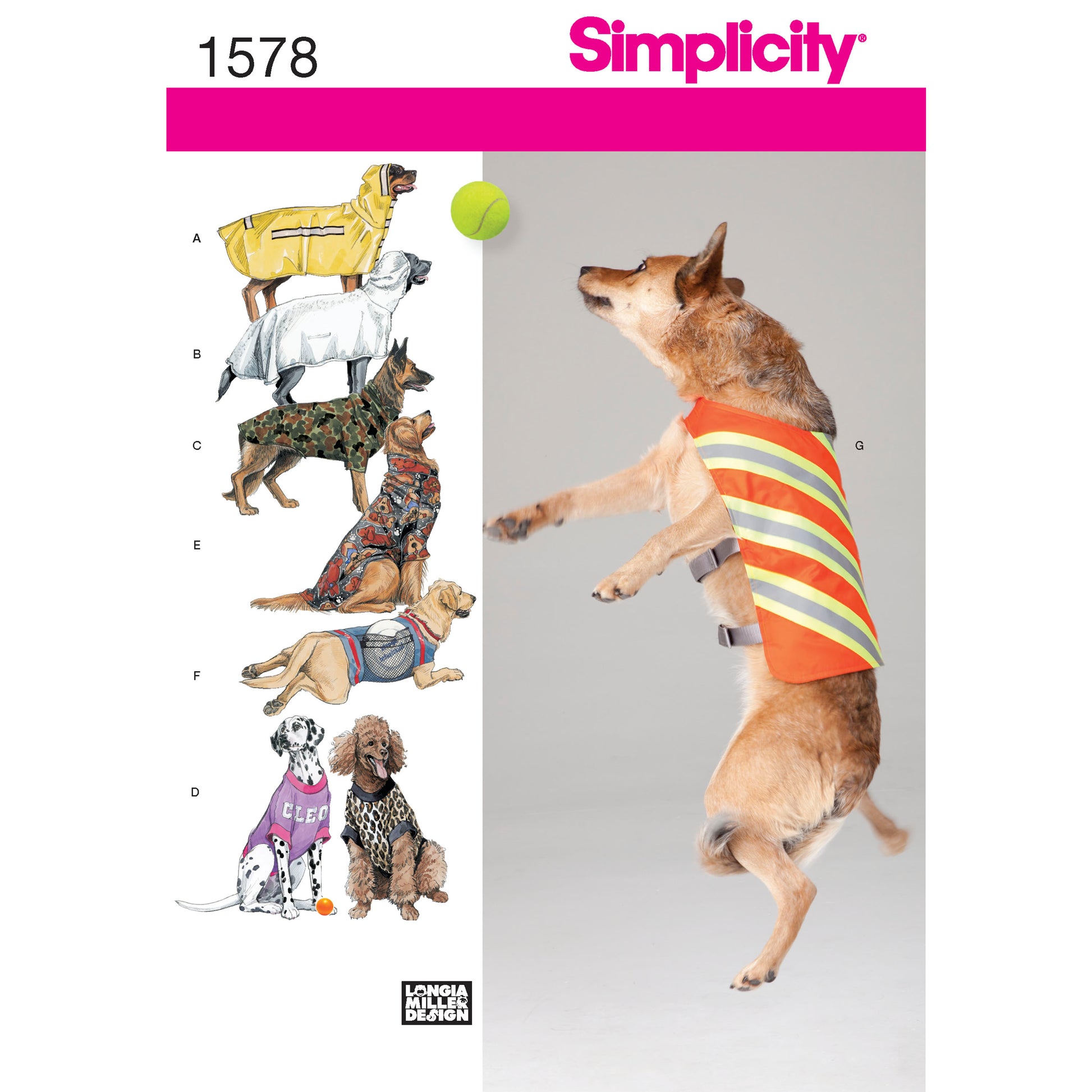 Kaava Simplicity 1578 - Large Size Dog Clothes | Kuva 2