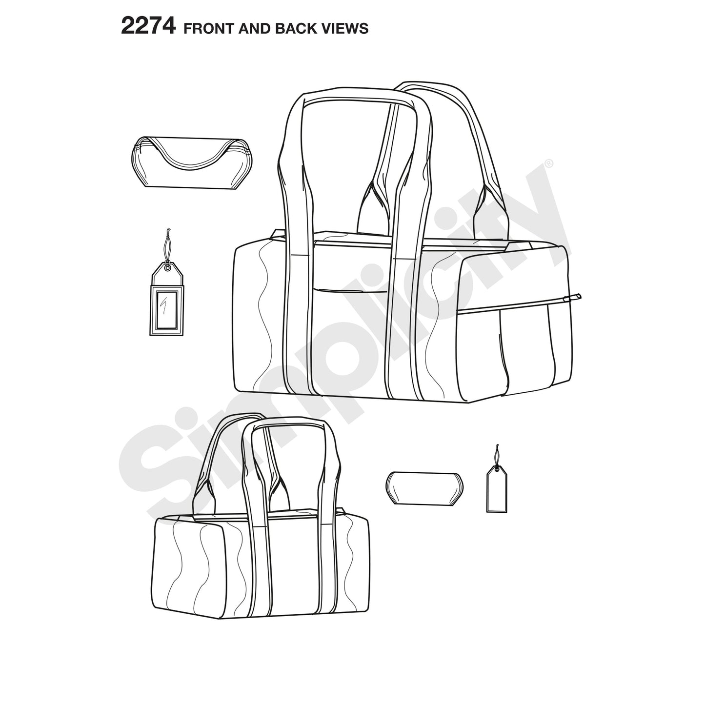Kaava Simplicity 2274 - Bags | Kuva 2