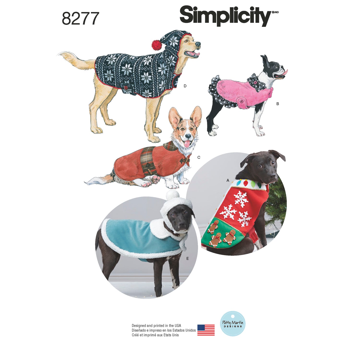 Kaava Simplicity 8277 - Takki Villapaita - Hattu Koiran vaatteet | Kuva 6