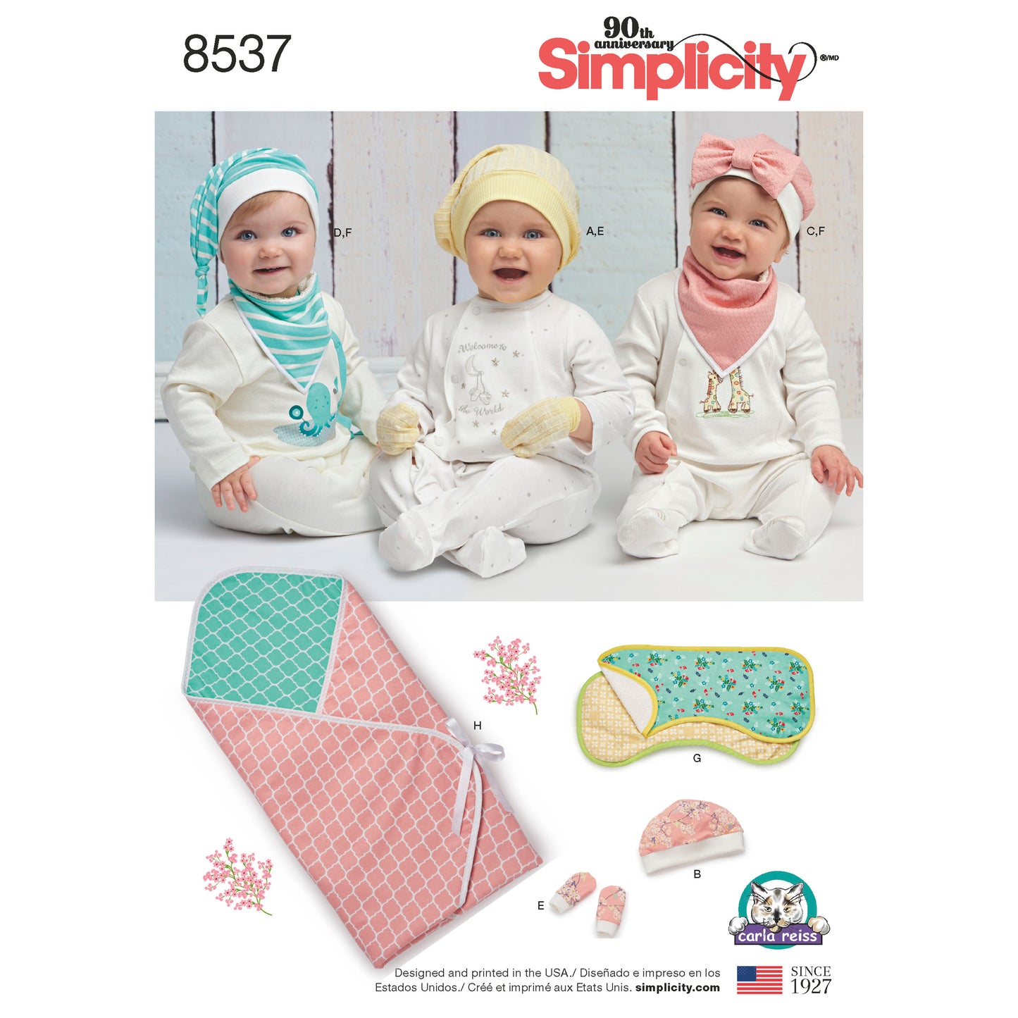 Kaava Simplicity 8537 - Vauva - Hattu Peitto Lisätarvikkeet | Kuva 9