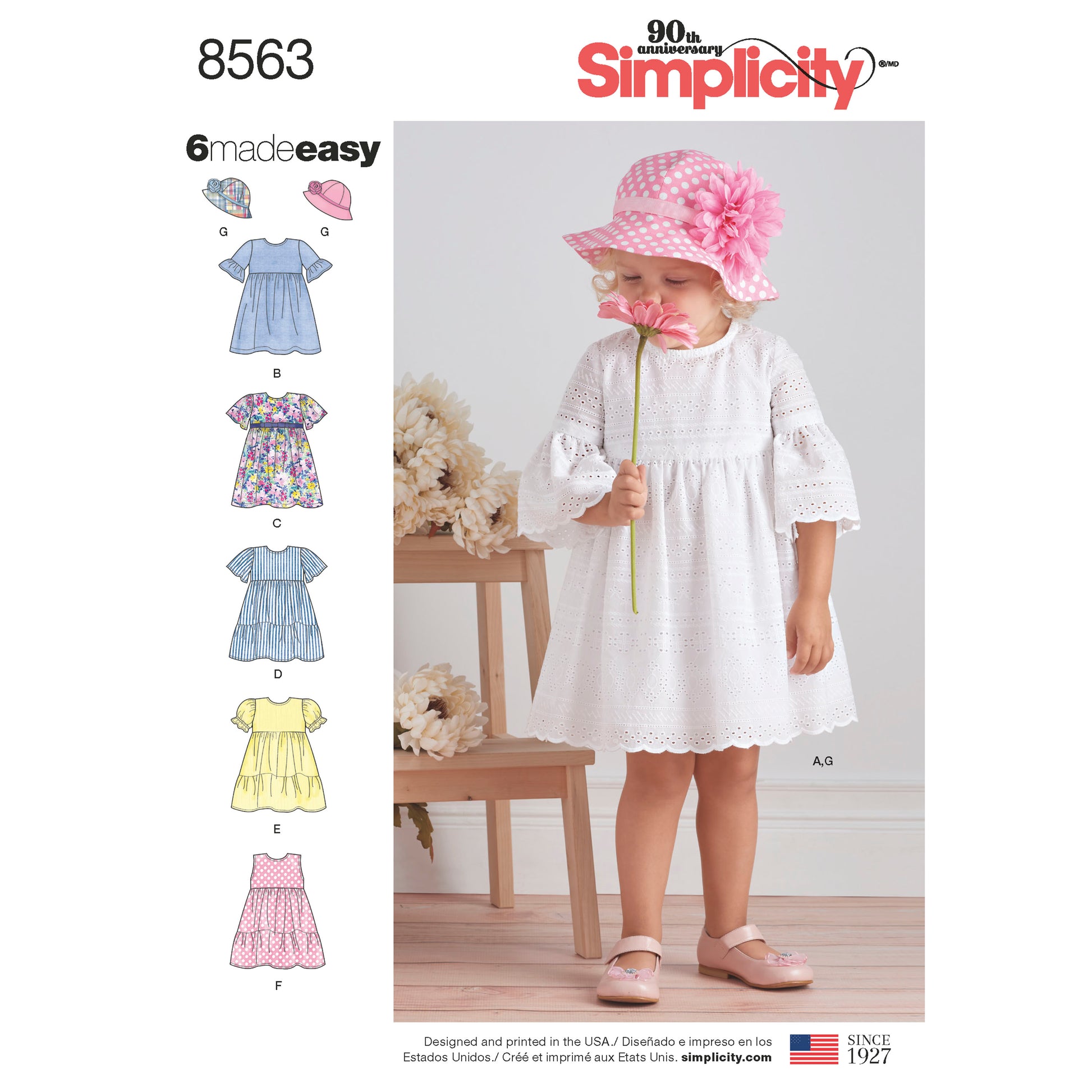 Kaava Simplicity 8563 - Mekko - Vauva - Hattu | Kuva 1