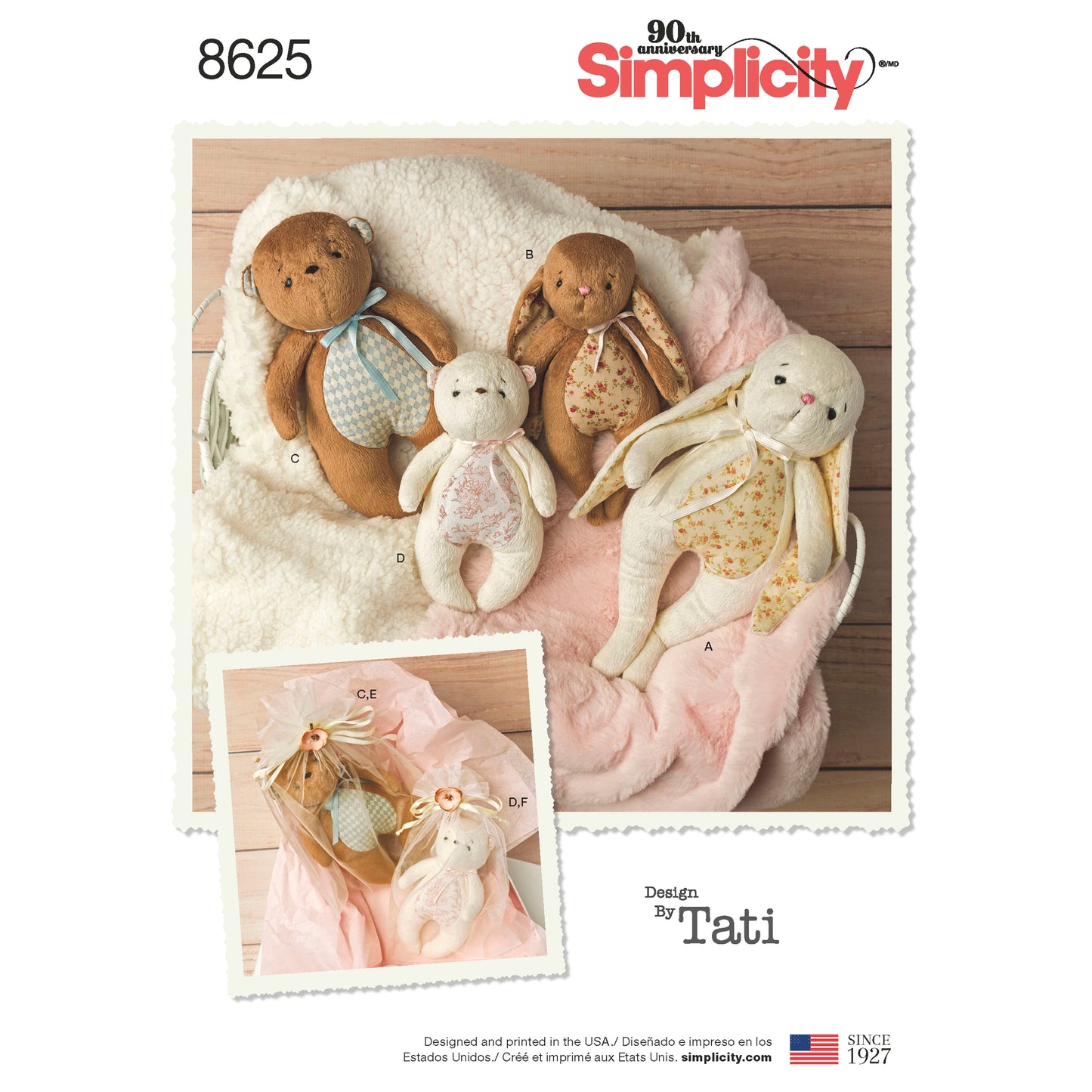 Kaava Simplicity 8625 - Stuffed Animals and Gift Bags | Kuva 5