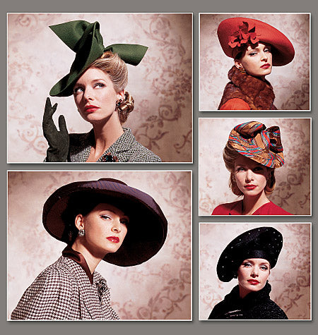 Kaava Vogue Patterns 7464 - Vuosikerta - Lisätarvikkeet Hattu | Kuva 6